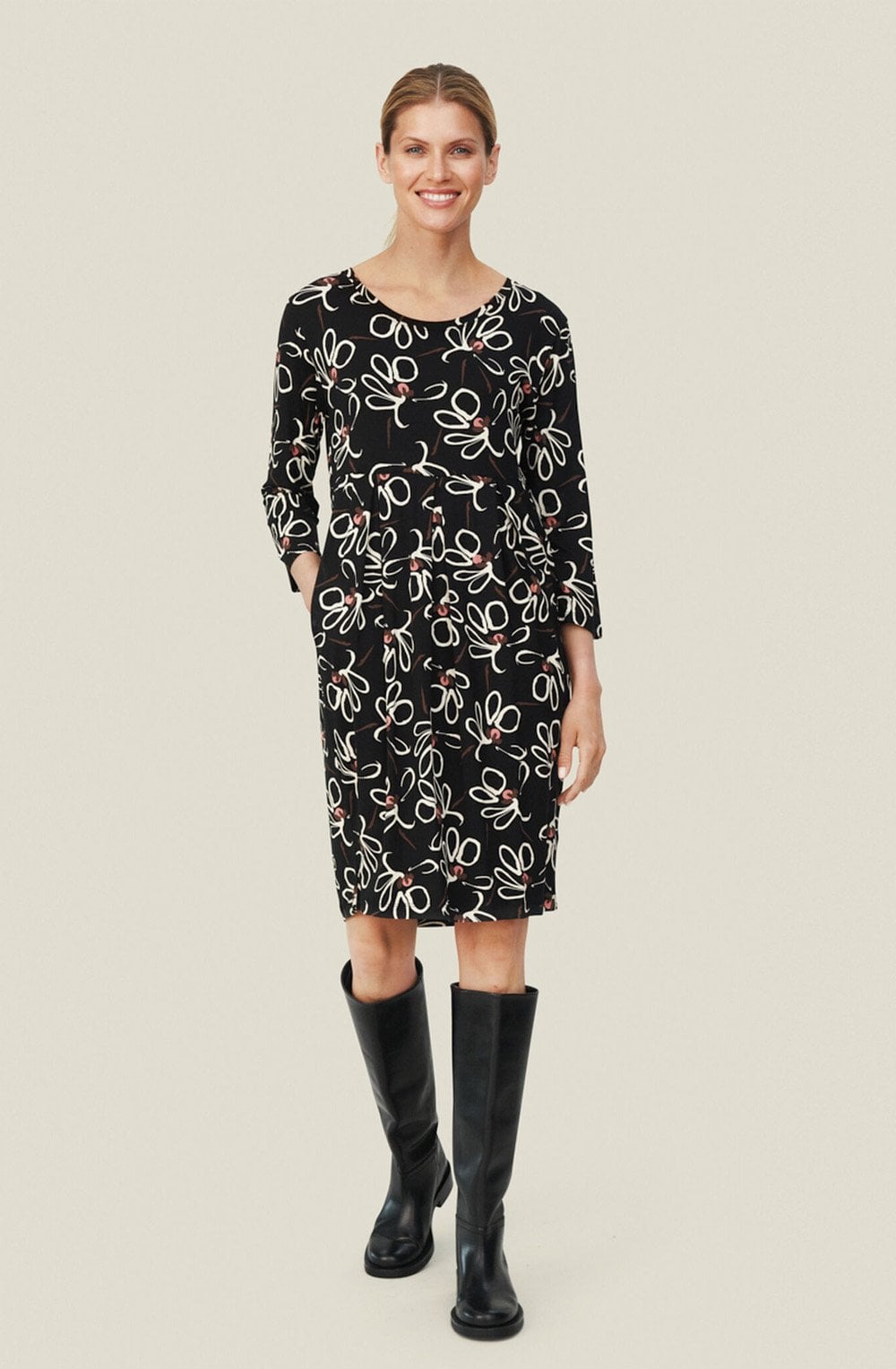 Noma Dusty Rose Floral Print Dress