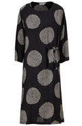 Nonie Black Spot Print Dress