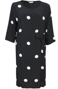 Nonie Black White Polkadot Dress