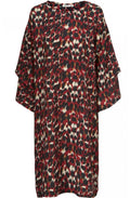 Nonny Red Animal Print Dress