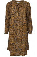 Noor Ginger Patterned Dress