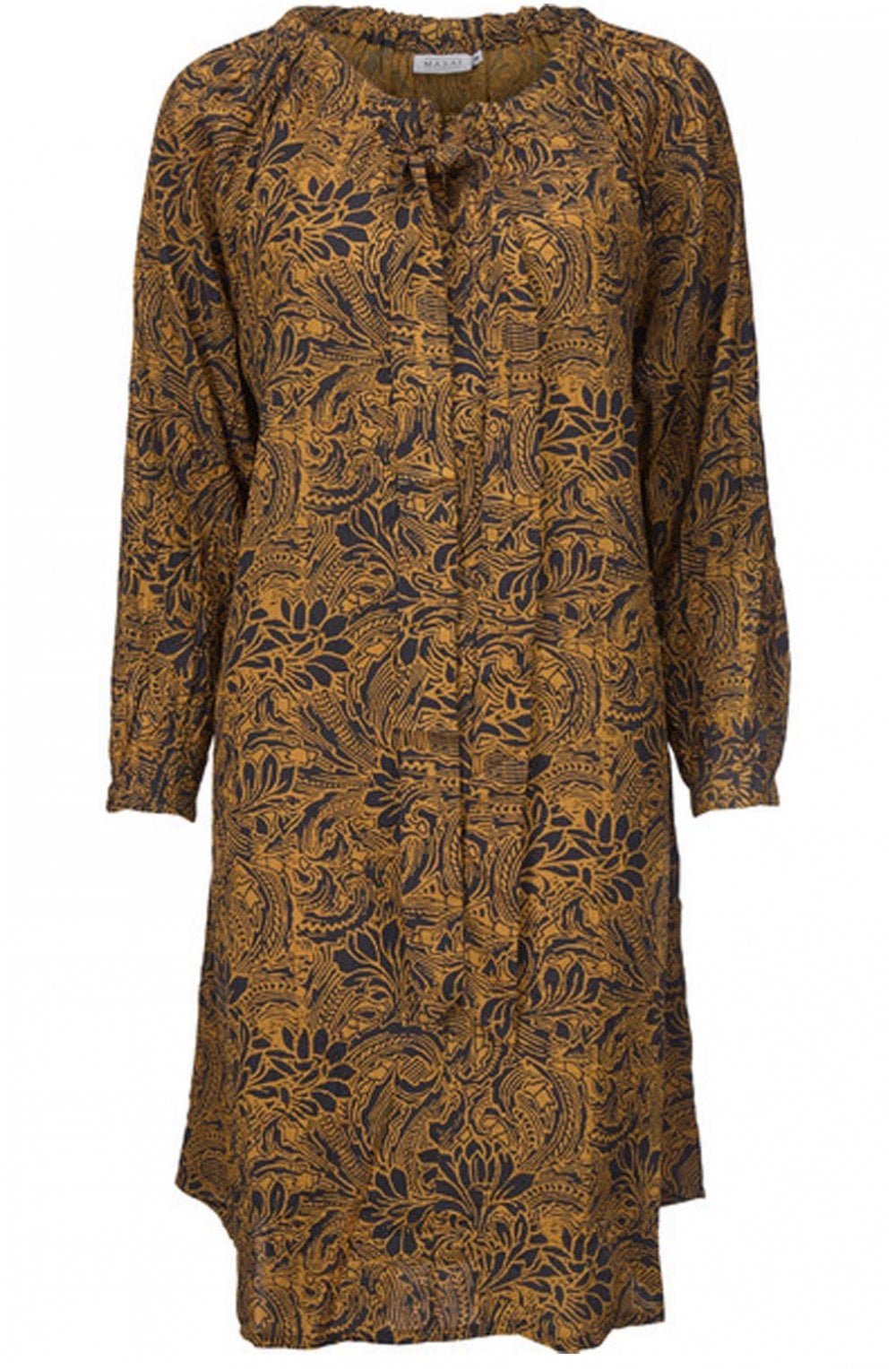 Noor Ginger Patterned Dress