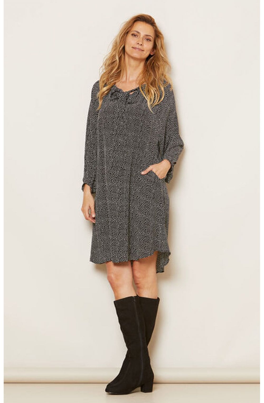 Noor Spot Print Dress