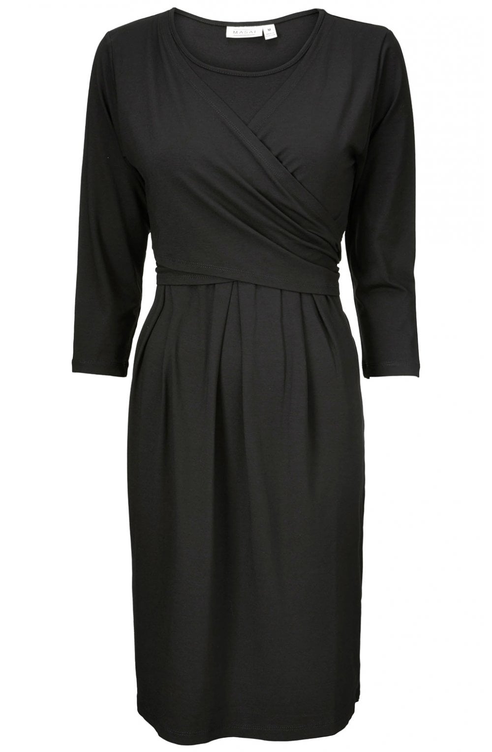 Nopissa Black Tie Front Dress