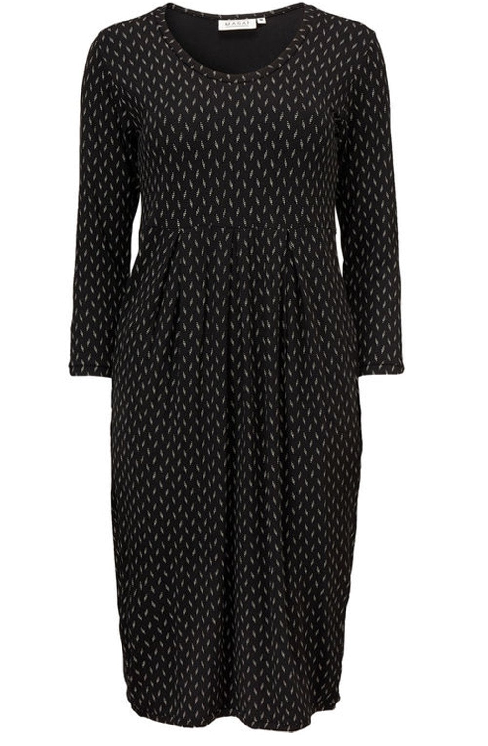 Nova Black Deicate Print Dress