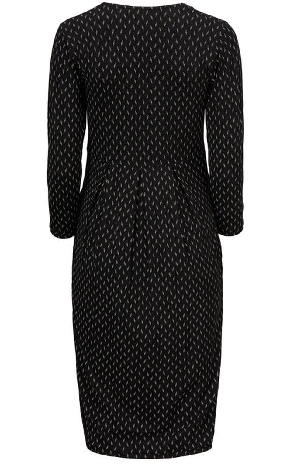 Nova Black Deicate Print Dress
