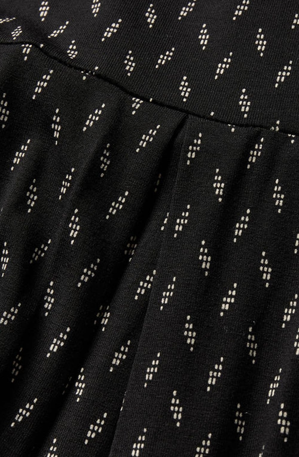 Nova Black Deicate Print Dress