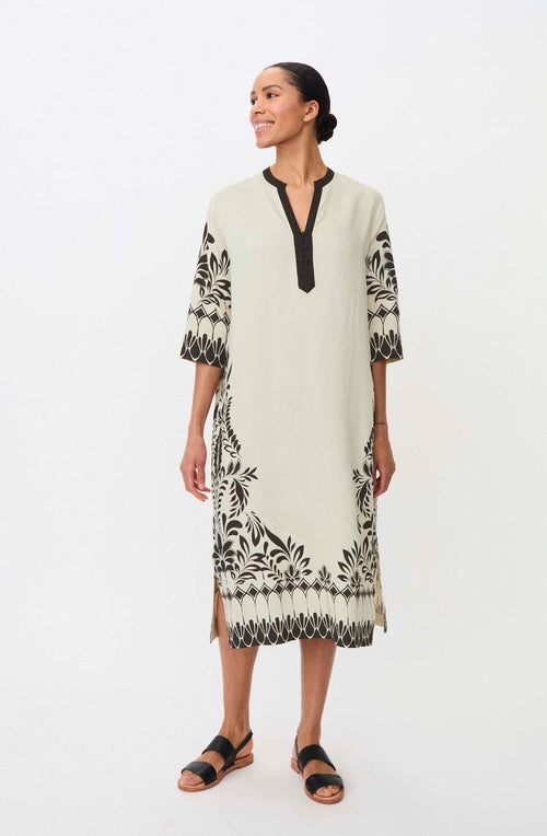 Novalitha Black Floral Oversized Loose Dress