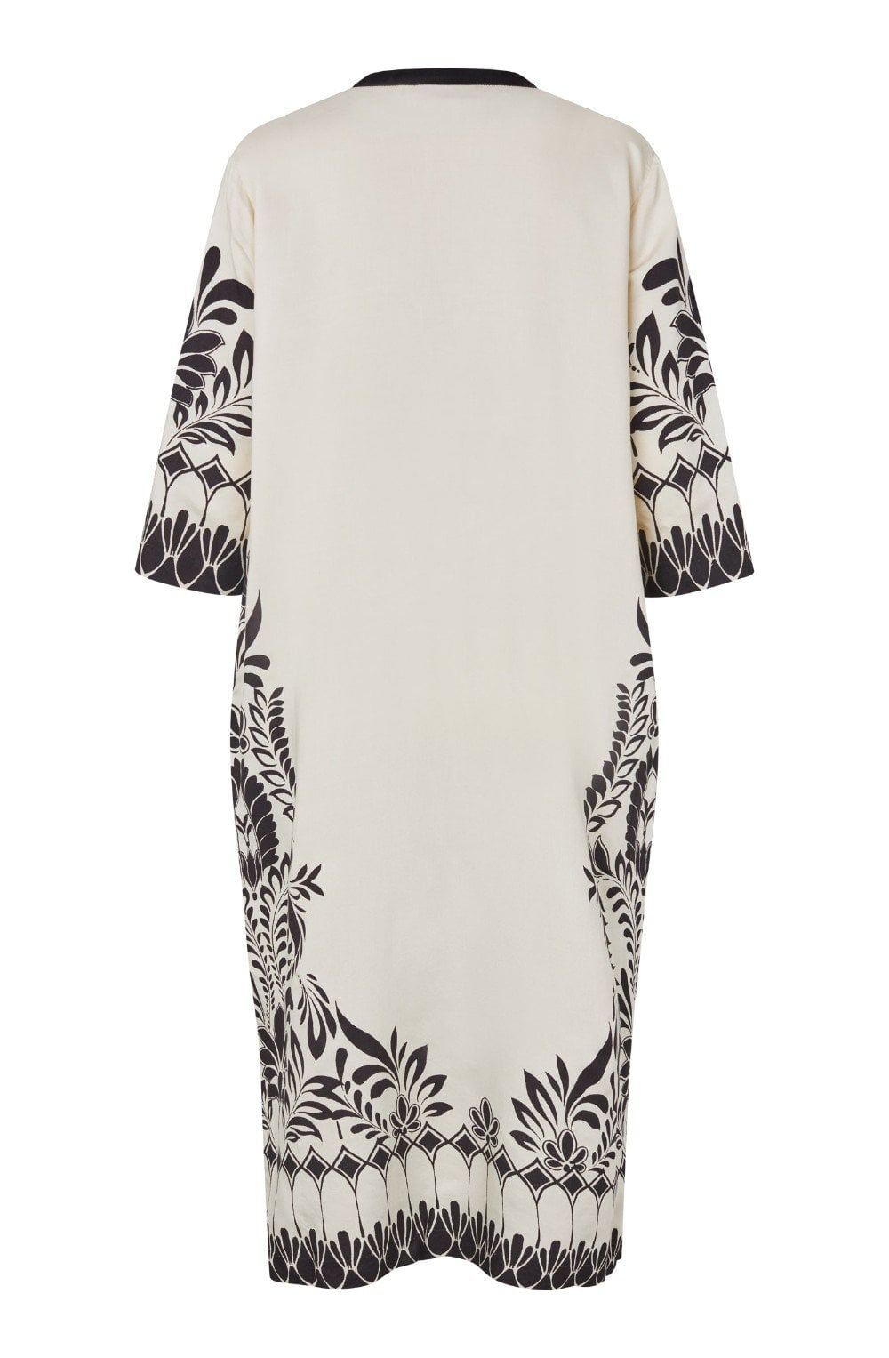 Novalitha Black Floral Oversized Loose Dress