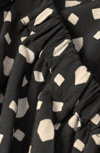 Novany Black Patterned Shirt Dress