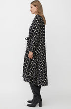 Novany Black Patterned Shirt Dress