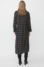 Novany Black Patterned Shirt Dress