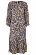 Nukai Maritime Blue Trumpet Flare Dress