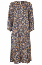 Nukai Maritime Blue Trumpet Flare Dress