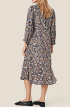 Nukai Maritime Blue Trumpet Flare Dress