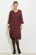 Nussa Black & Pink Patterned Dress