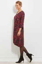 Nussa Black & Pink Patterned Dress
