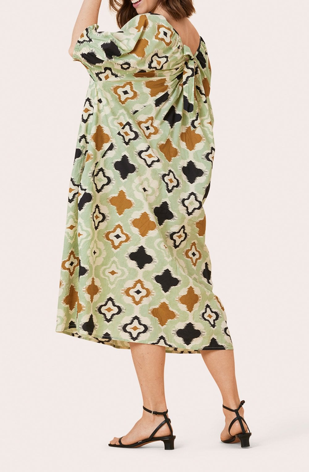 Nyana Sage Patterned Dress