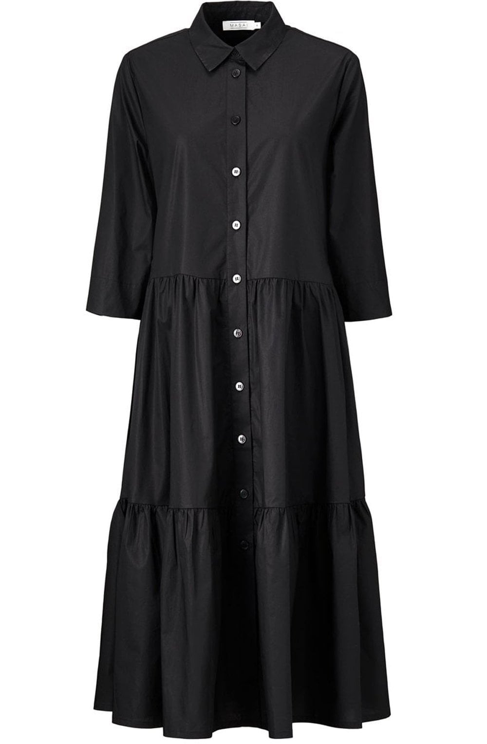 Nydilla Black A Line Tiered Dress
