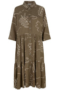 Nydilla Crocodile A Line Tiered Dress