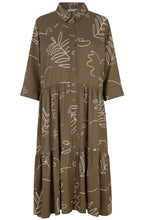 Nydilla Crocodile A Line Tiered Dress