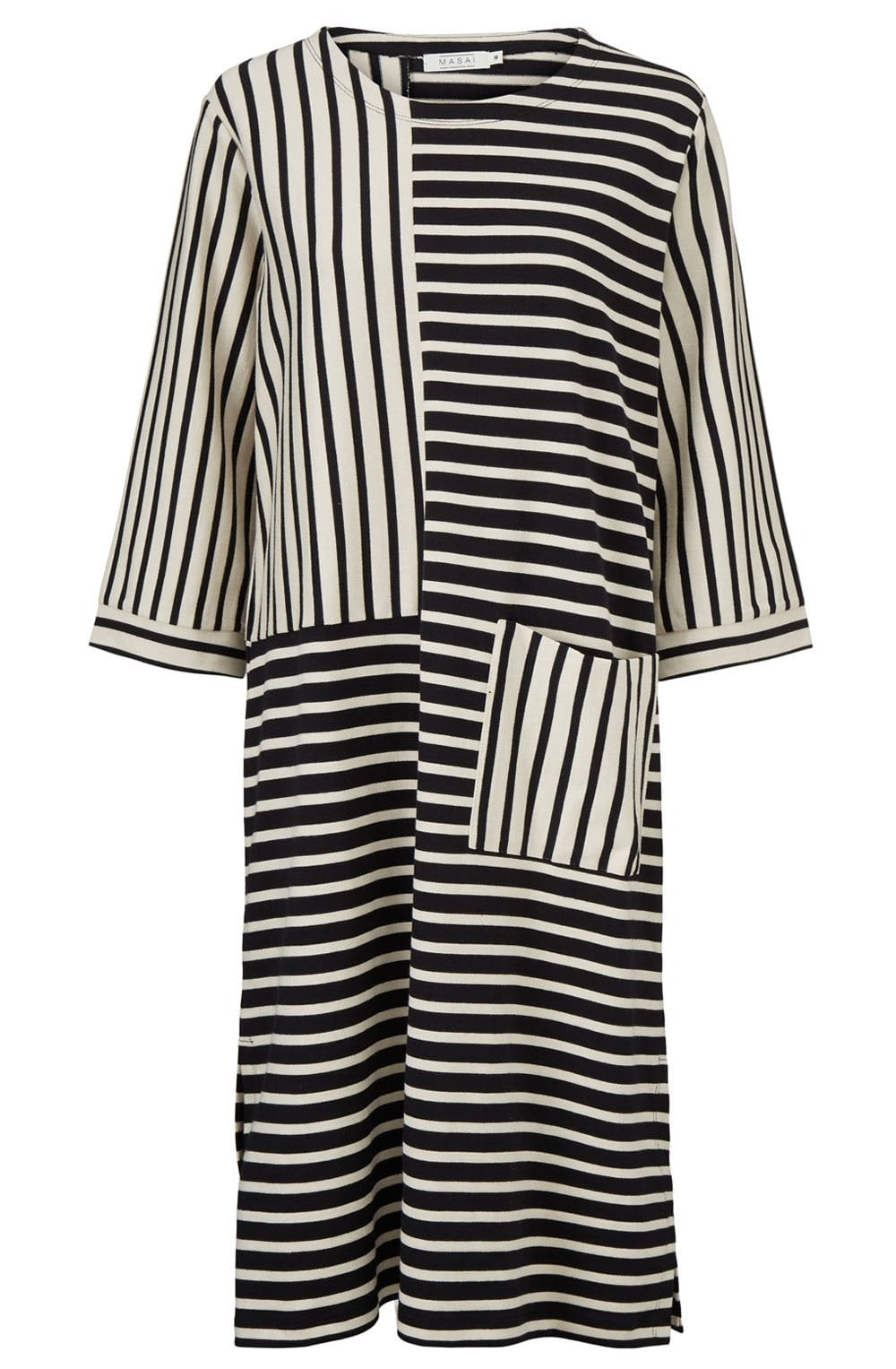 Nydimi Geometric Striped Dress