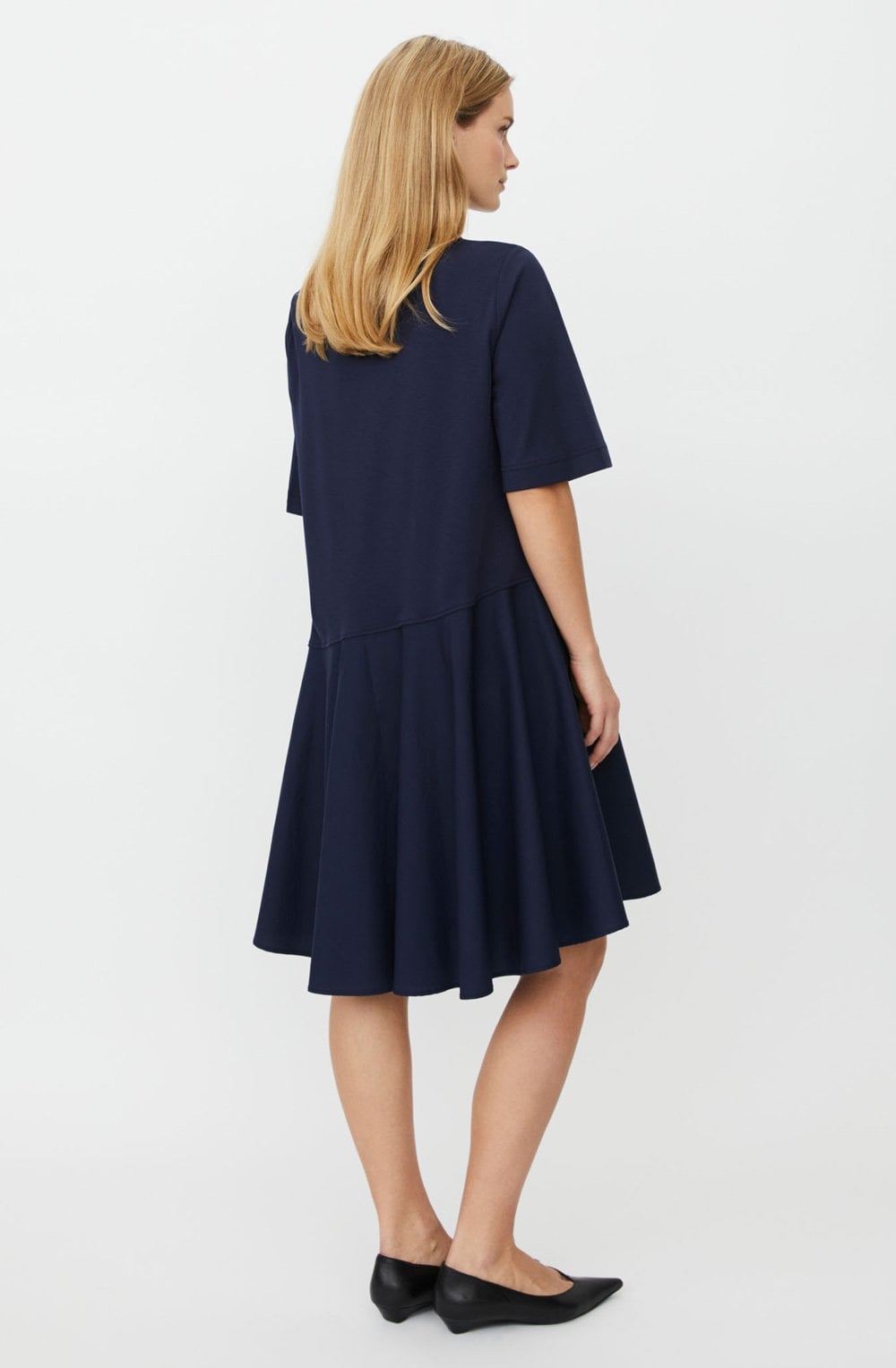 Nyloran Navy Blazer Asymmetric Detail Dress