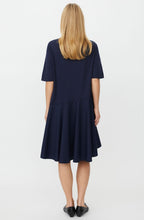 Nyloran Navy Blazer Asymmetric Detail Dress