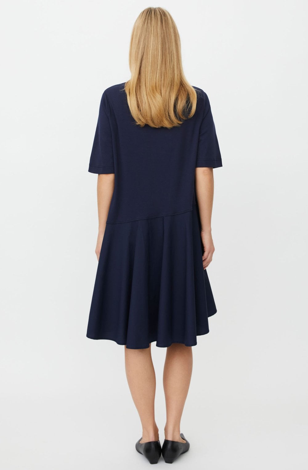 Nyloran Navy Blazer Asymmetric Detail Dress