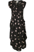 Ocean Floral Print Dress