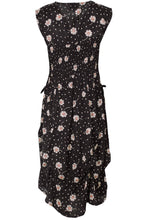 Ocean Floral Print Dress