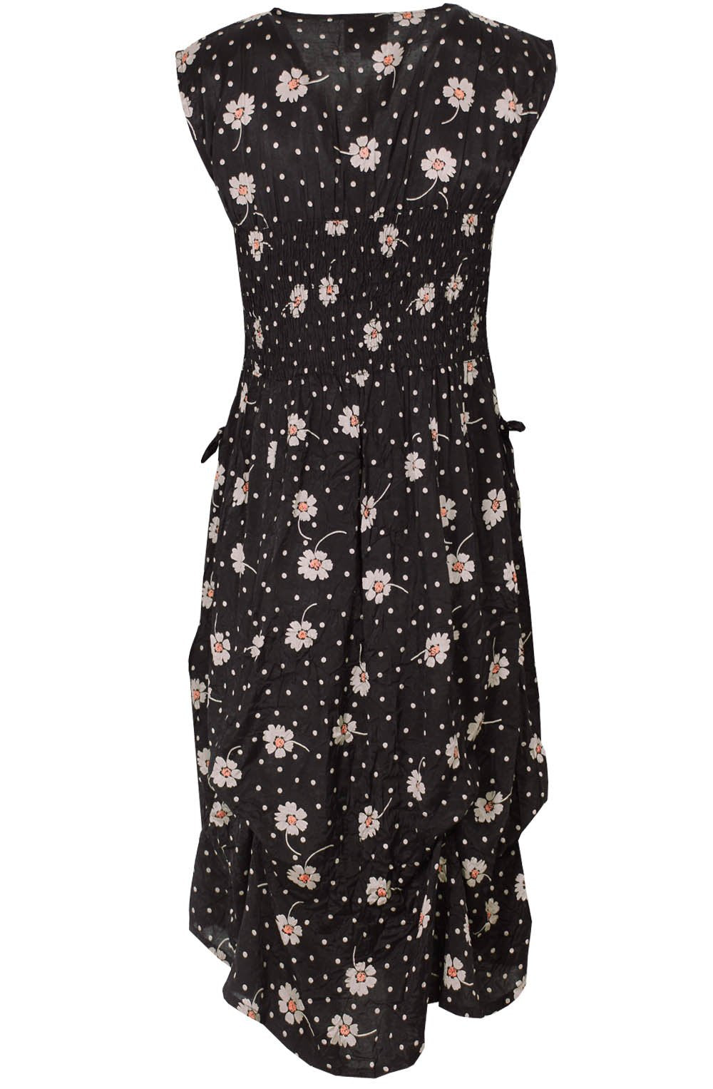 Ocean Floral Print Dress