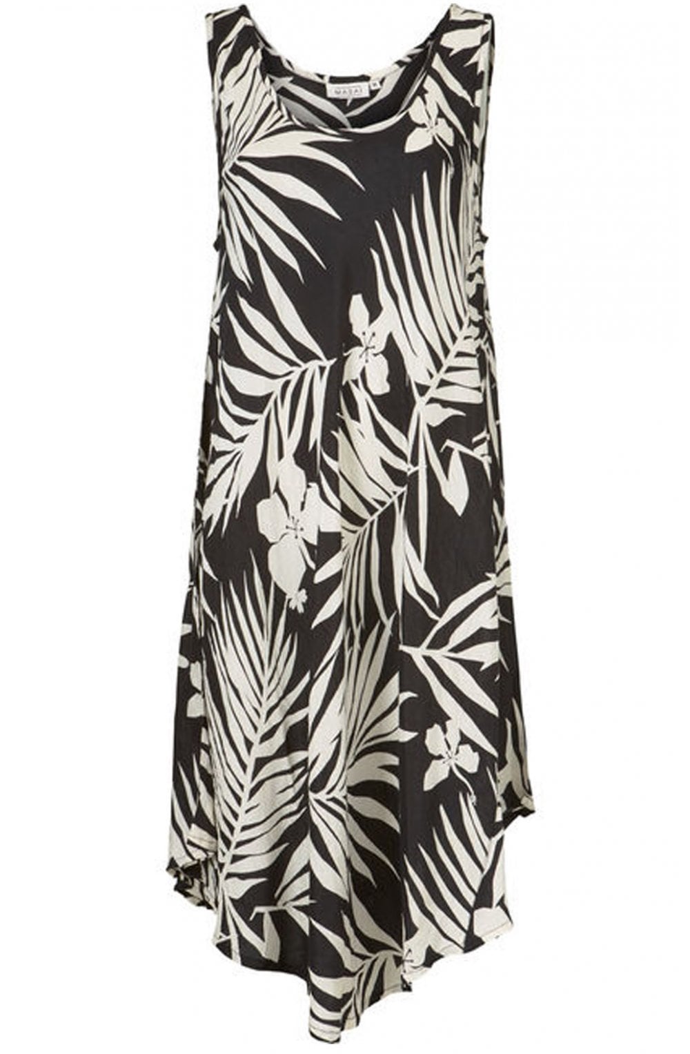 Oculla Black & White Patterned Dress