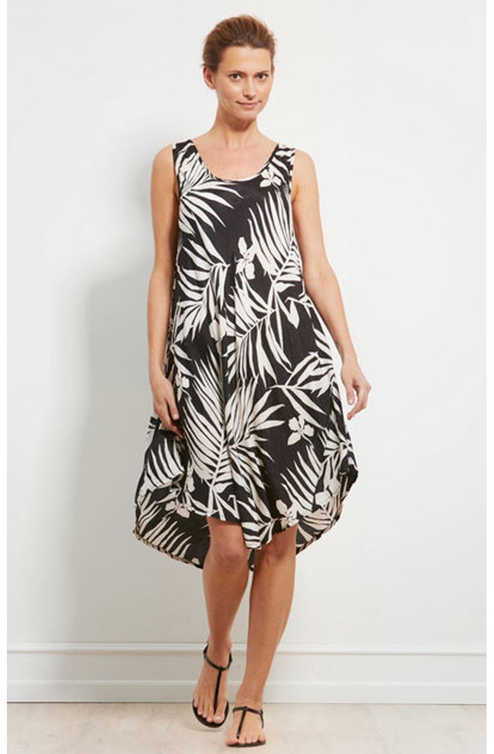 Oculla Black & White Patterned Dress