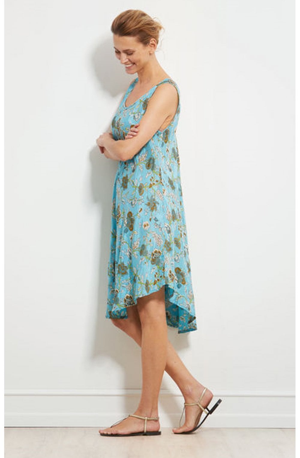 Oculla Blue Mist Floral Dress