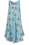 Oculla Blue Mist Floral Dress