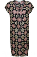 Odetto Desert Sage Patterned Tunic