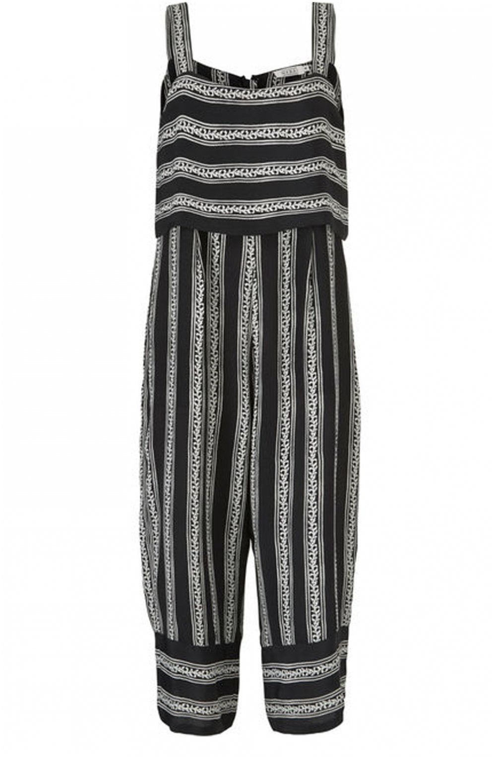 Ofra Back & White Striped Jumpsuit