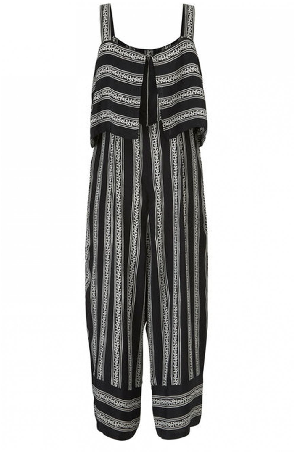 Ofra Back & White Striped Jumpsuit