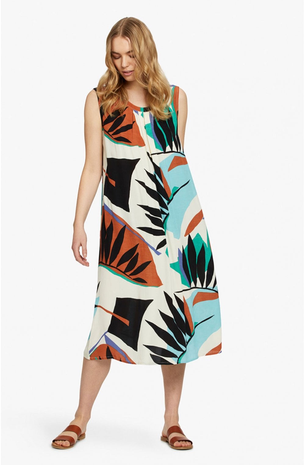 Olasa Bold Print Dress