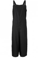 Olina Black Linen Jumpsuit