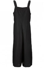 Olina Black Linen Jumpsuit