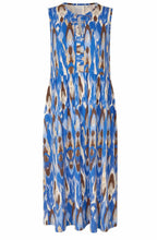 Olindia Nebulas Blue Jersey Sleeveless Dress