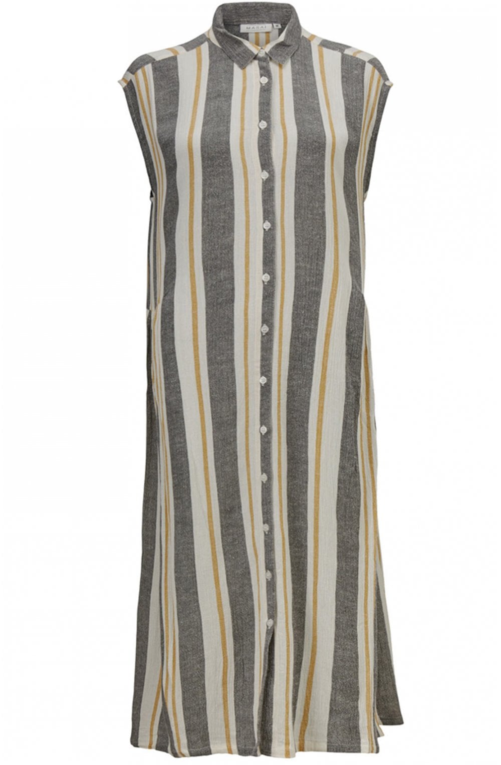 Ollas Striped Shirt Dress