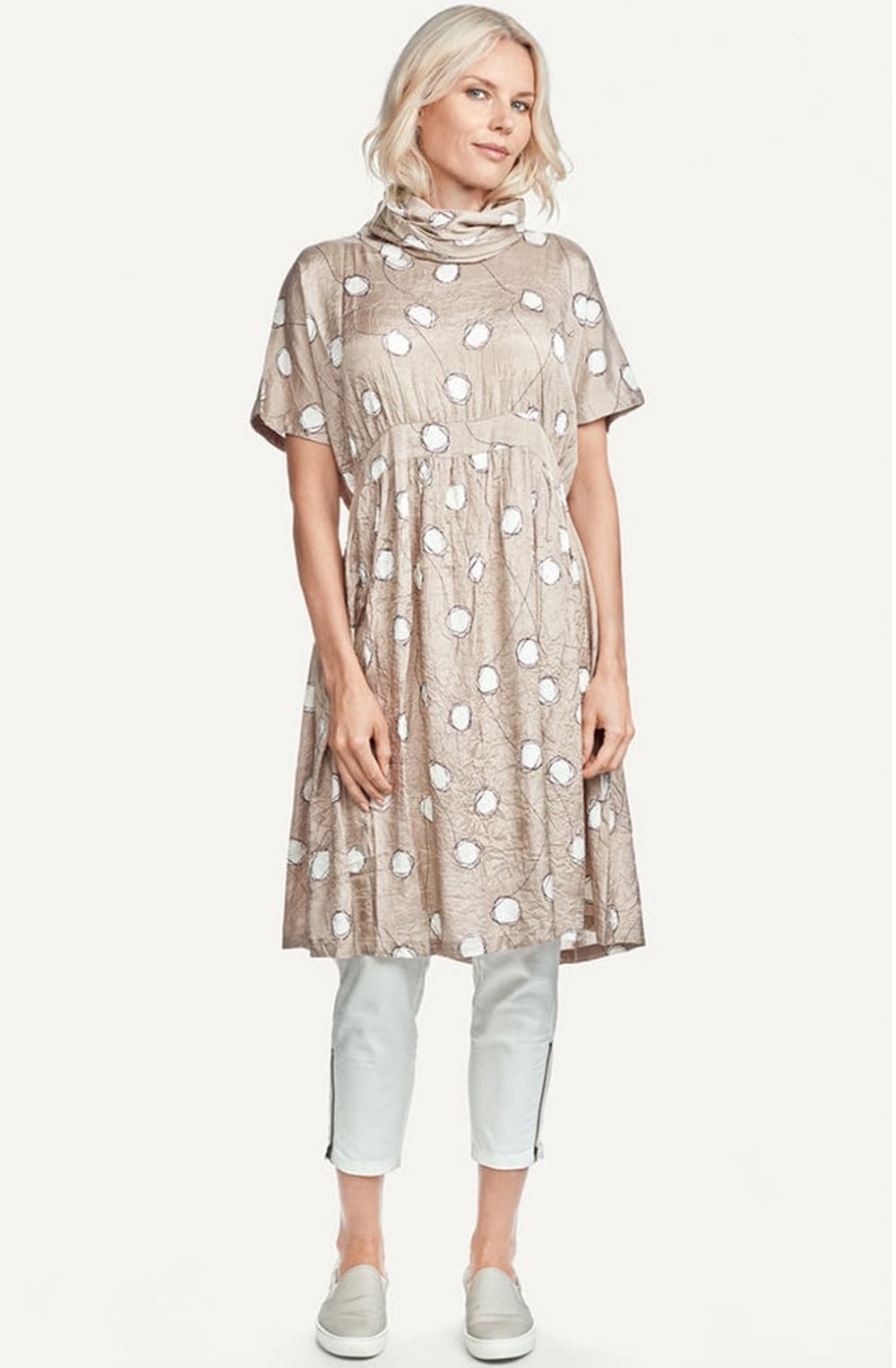 Ollie Circular Print Dress