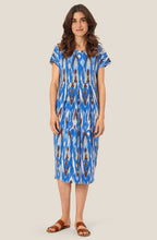 Olnia Nebulas Blue Graphic Print Jersey Dress