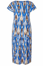 Olnia Nebulas Blue Graphic Print Jersey Dress