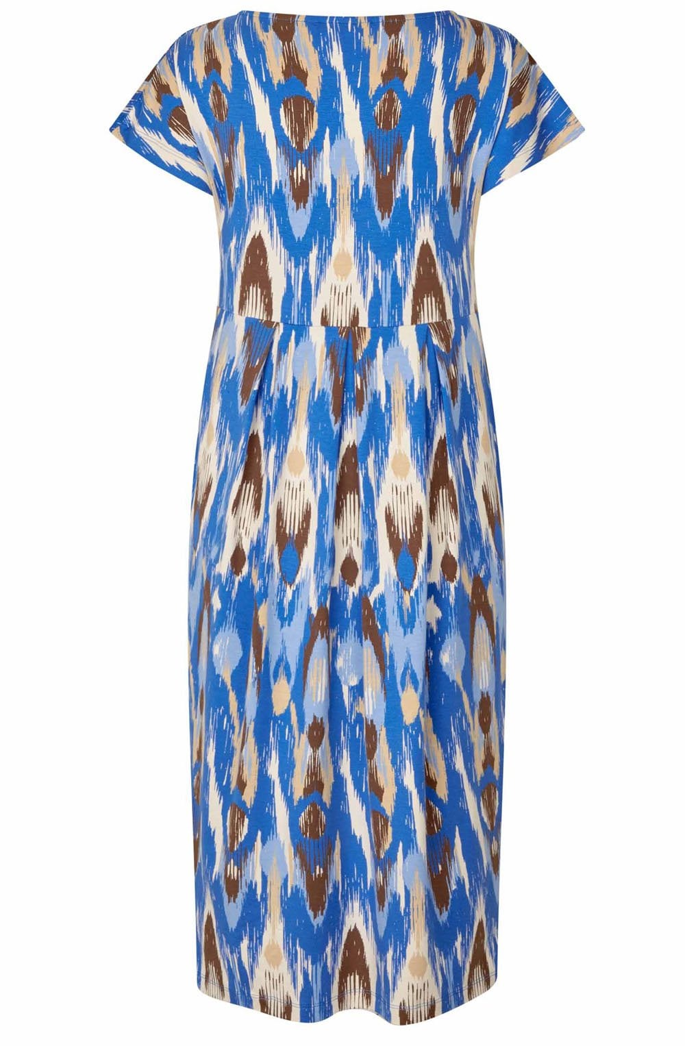 Olnia Nebulas Blue Graphic Print Jersey Dress