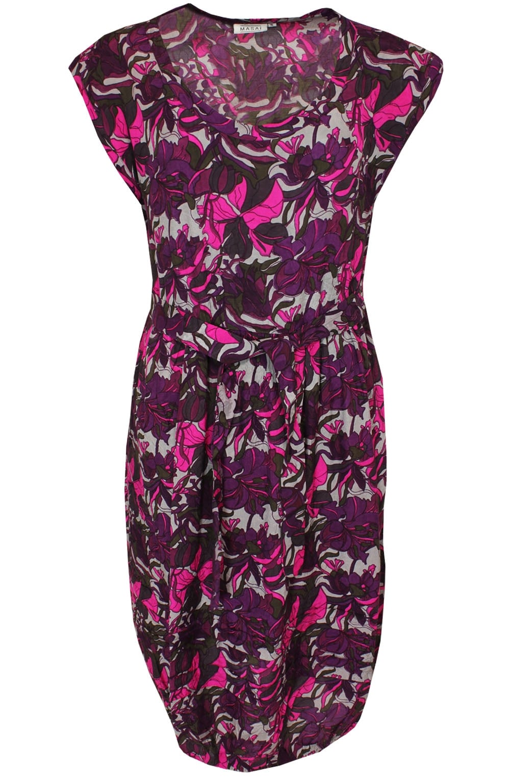 Orabel Burgundy Floral Dress