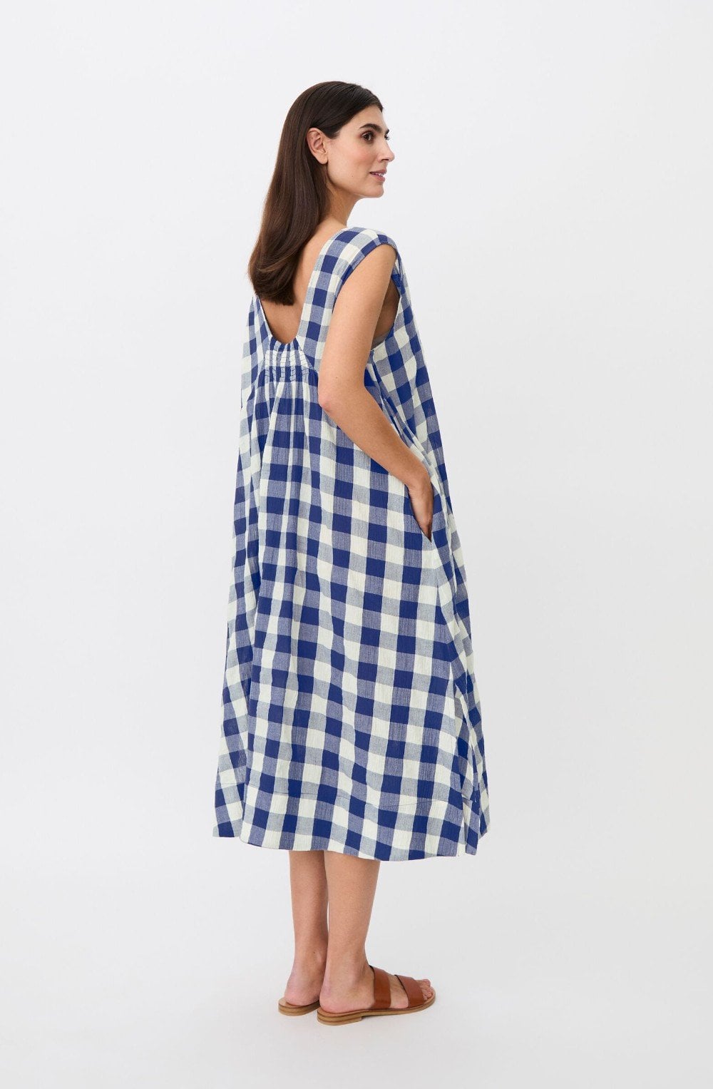 Ordella Gingham Print Dress